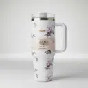 STANLEY WHITE FLORAL THEME TUMBLER