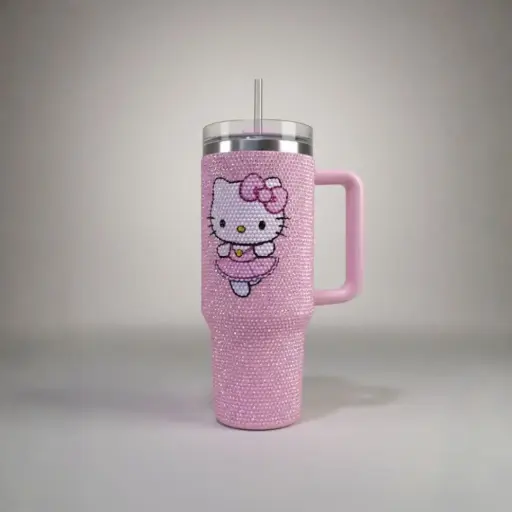 BALLERINA HELLO KITTY CRYSTAL TUMBLER