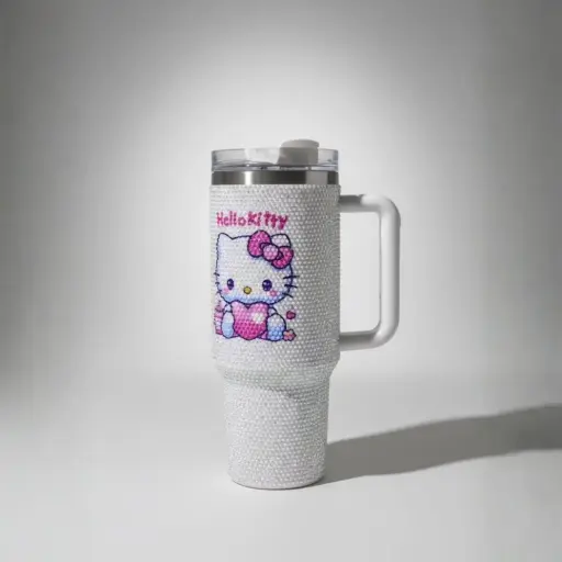 BALLERINA HELLO KITTY CRYSTAL TUMBLER