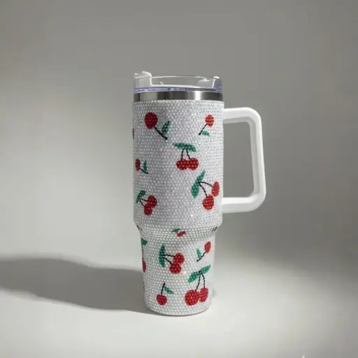 CHERRY CRYSTAL TUMBLER