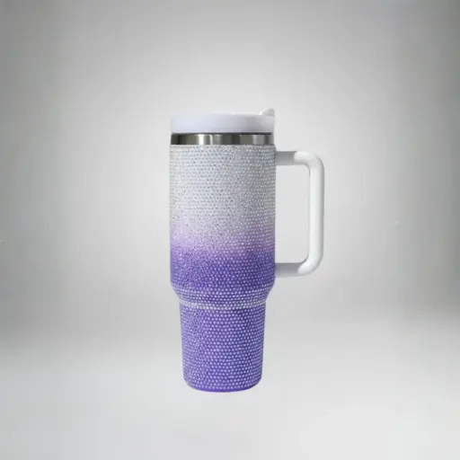 WHITE X PURPLE EDITION SPARKLE TUMBLER